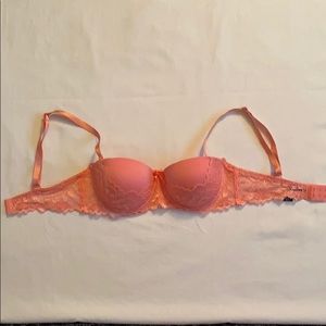 Pure Beauty by Rene Rafe Pink Lace Bra Sz 34B